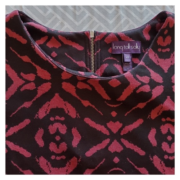 Pink and Black Patterned Tunic Dress - Picture 3 of 14